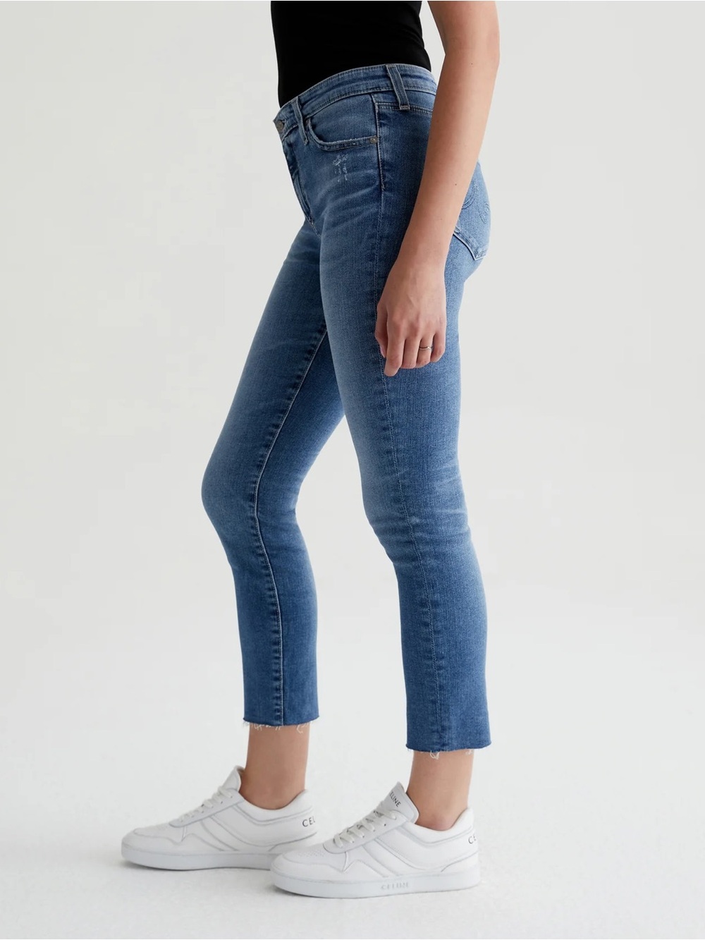 AG-Ed Cigarette Leg Prima Crop Cropped Denim sz 28R